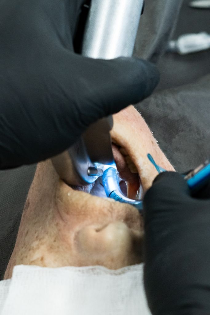 Prática de intubação com simulador ASVA